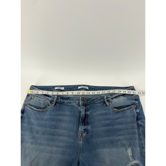 VIGOSS Women's Thompson Tomboy Jeans Medium Wash Distressed Size 24 - Picture 6 of 8